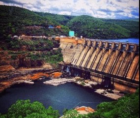 Krishna River at Mallikarjuna Swamy Temple